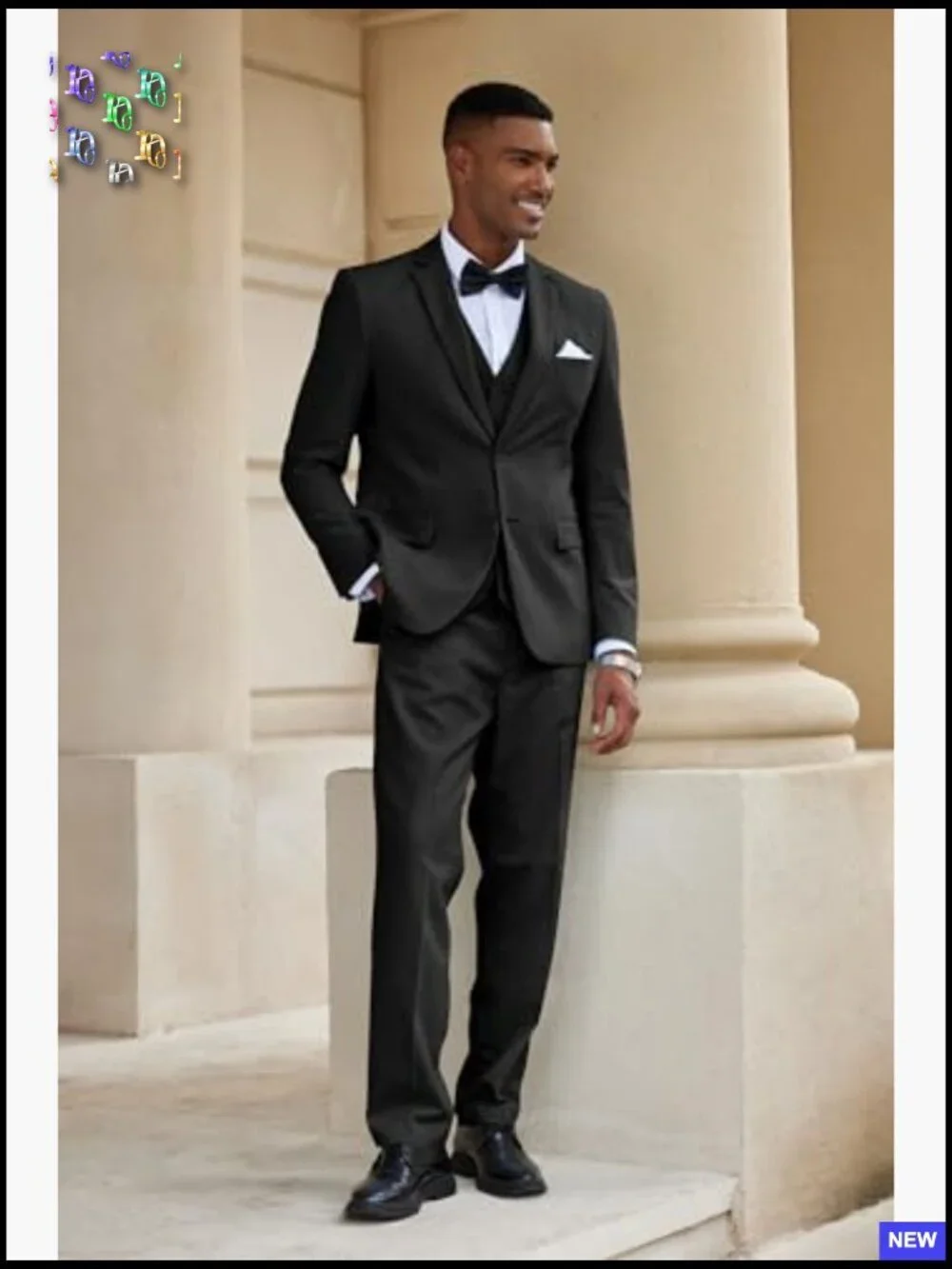 Linen Blend Three Piece Suit Set Regular Fit Blazer Vest Pants Formal Casual